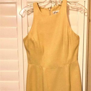 2pc Barami Golden Twill Halter A-Line Dress Size 2 & Matching Blazer